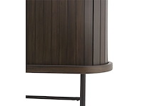 Wandkast fiep donkerbruin grenenhout hoog model - afbeelding 3 van  3