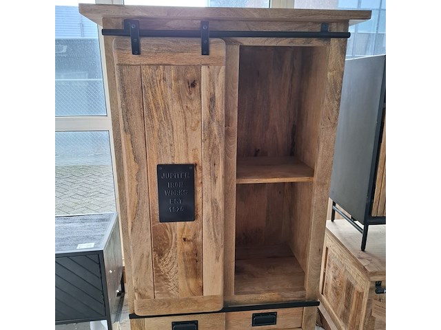 Wandkast, mangohout - afbeelding 4 van  8