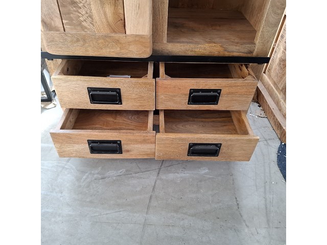 Wandkast, mangohout - afbeelding 5 van  8