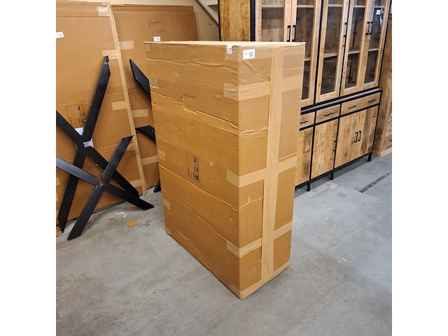 Wandkast, mangohout - afbeelding 3 van  3