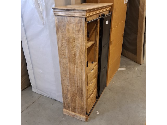 Wandkast, mangohout - afbeelding 3 van  10