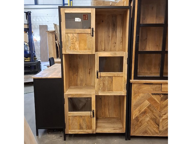 Wandkast, mangohout - afbeelding 1 van  7