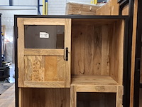 Wandkast, mangohout - afbeelding 3 van  7