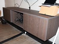 Wandkast met twee deuren. afmeting 160 x 40 x 34 cm. - afbeelding 2 van  2