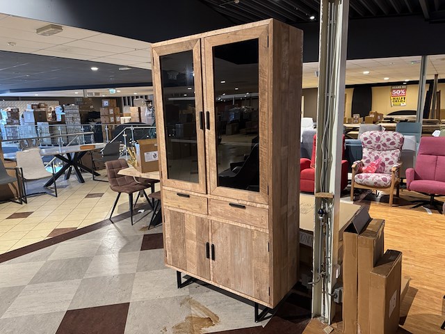 Wandkast, naturel/bruin - afbeelding 1 van  7