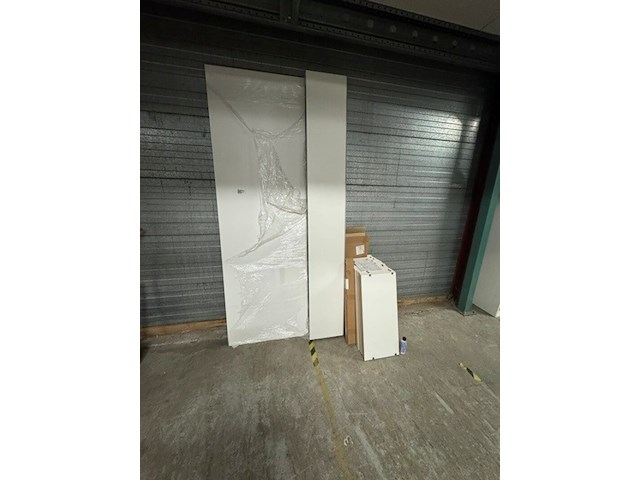 Wandkast, noteborn, wit - afbeelding 1 van  6