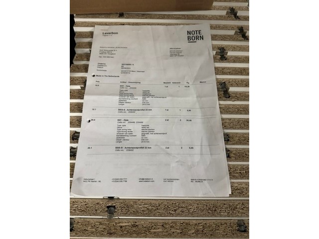 Wandkast, noteborn, wit - afbeelding 2 van  6