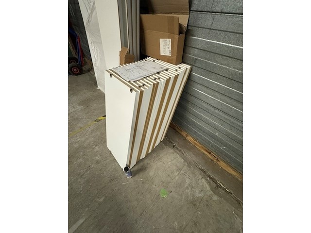 Wandkast, noteborn, wit - afbeelding 4 van  6