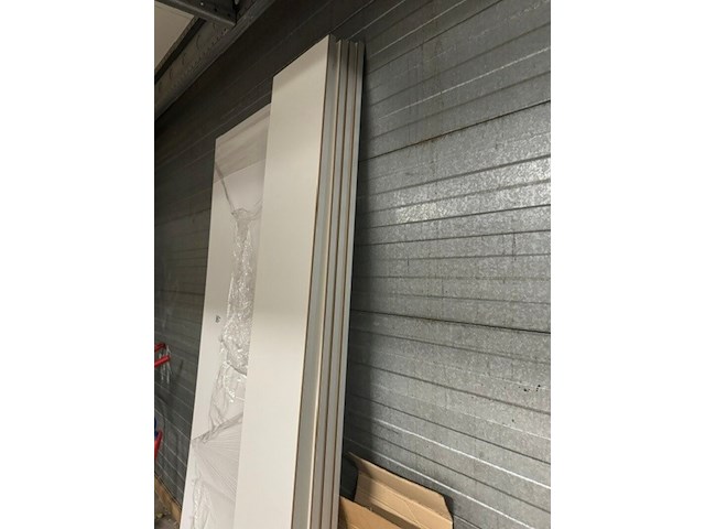 Wandkast, noteborn, wit - afbeelding 5 van  6