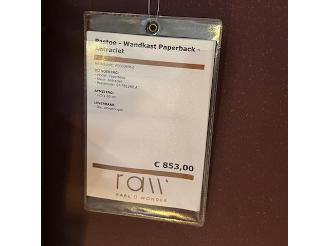 Wandkast pastoe, paperback, antraciet - afbeelding 2 van  4