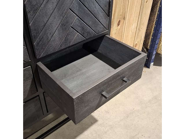 Wandkast, starfurn, new york, zwart, 2024 - afbeelding 4 van  5