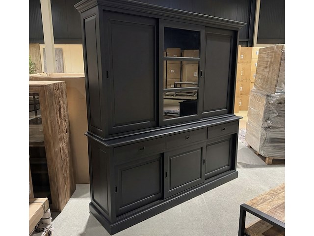 Wandkast, zwart - afbeelding 1 van  1