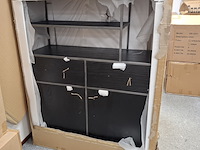 Wandkast zwart - afbeelding 2 van  4