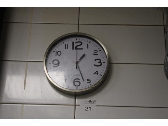 Wandklok doorsnede 30 cm. - afbeelding 1 van  2