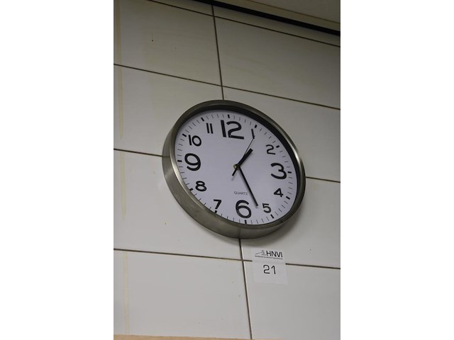 Wandklok doorsnede 30 cm. - afbeelding 2 van  2