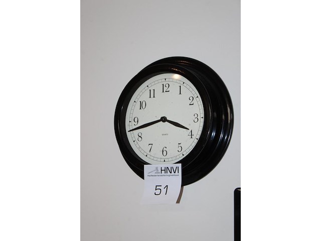 Wandklok doorsnede 43 cm. - afbeelding 2 van  2