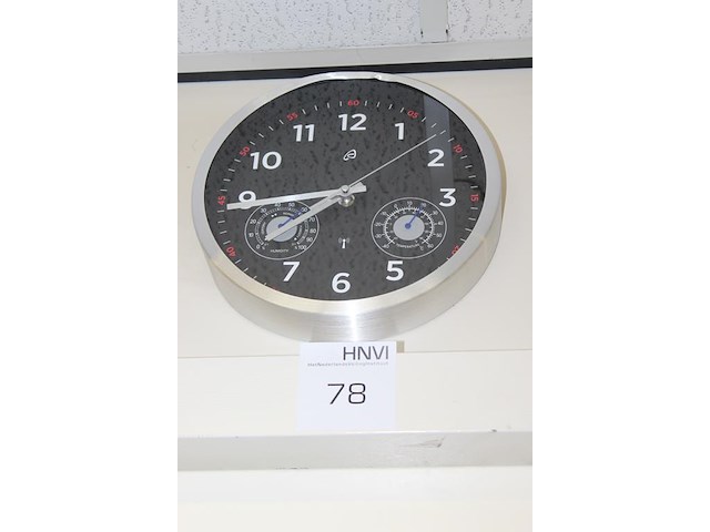 Wandklok met doorsnede 25 cm. - afbeelding 2 van  2