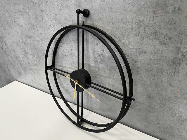 Wandklok zwart ø50 - afbeelding 3 van  9