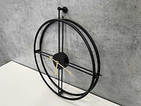 Wandklok zwart ø50 - afbeelding 3 van  9