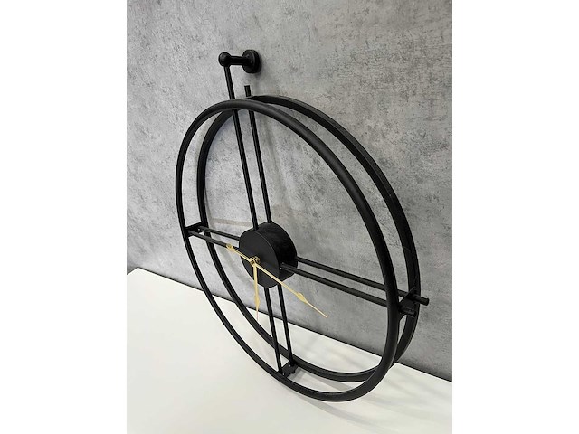 Wandklok zwart ø50 - afbeelding 4 van  9