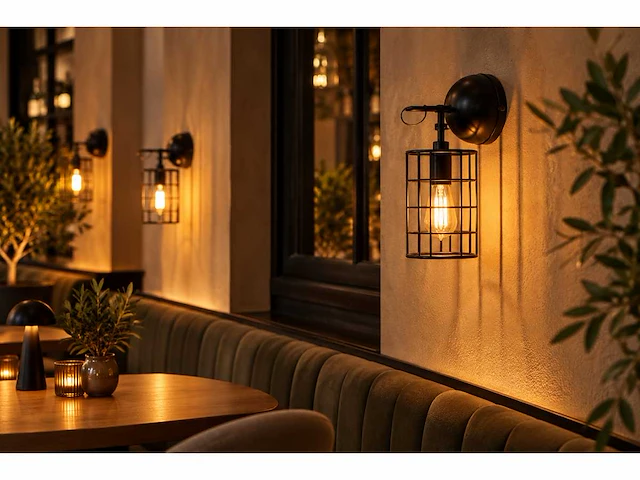 Wandlamp kooi (6x) - afbeelding 1 van  5
