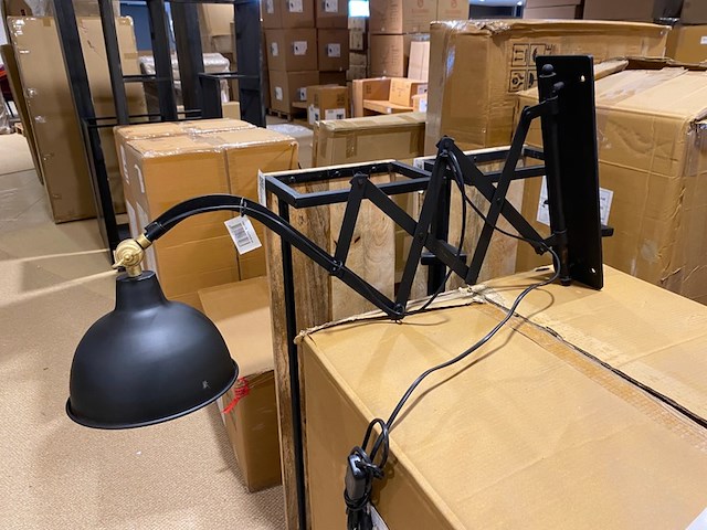 Wandlamp, zwart - afbeelding 2 van  4