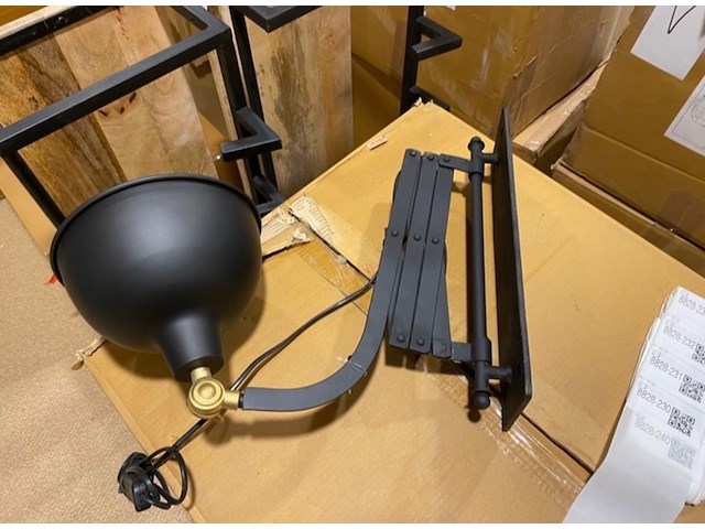 Wandlamp, zwart - afbeelding 4 van  4