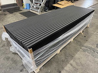 Wandpaneel composiet geborsteld zwart (15x) - afbeelding 1 van  28