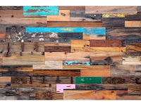 Wandpaneel reclaimed boatwood (30x) - afbeelding 2 van  2