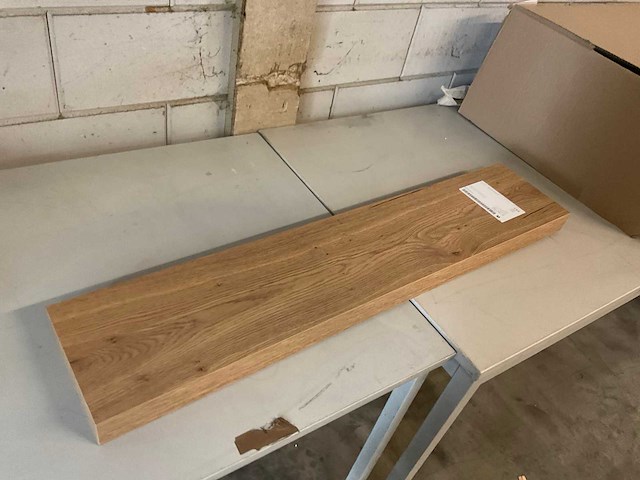 Wandplank 100x20x5 cm (2x) - afbeelding 1 van  2