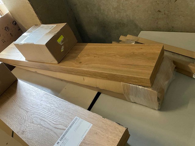 Wandplank 120x20x5 cm (2x) - afbeelding 3 van  3