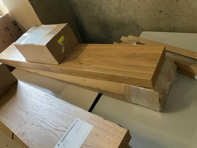 Wandplank 120x20x5 cm (2x) - afbeelding 3 van  3