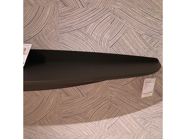 Wandplank castelijn, cp, zwart - afbeelding 3 van  5