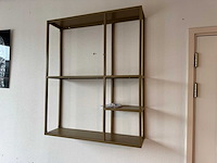 Wandrek, goudkleurig, cold roll steel - afbeelding 1 van  1