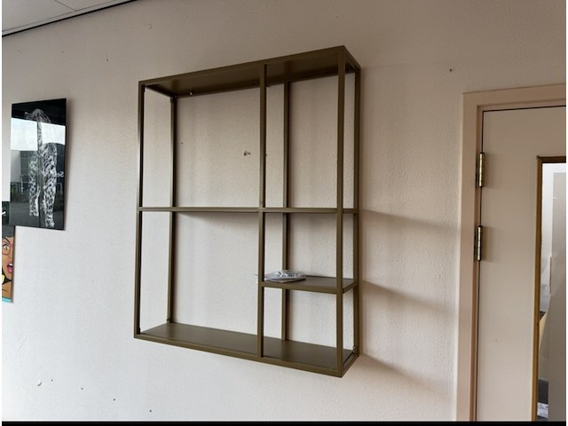 Wandrek, goudkleurig, cold roll steel - afbeelding 1 van  1