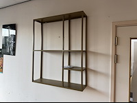 Wandrek, goudkleurig, cold roll steel - afbeelding 1 van  1