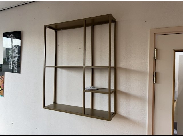 Wandrek, goudkleurig, cold roll steel - afbeelding 1 van  1