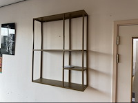 Wandrek, goudkleurig, cold roll steel - afbeelding 1 van  1