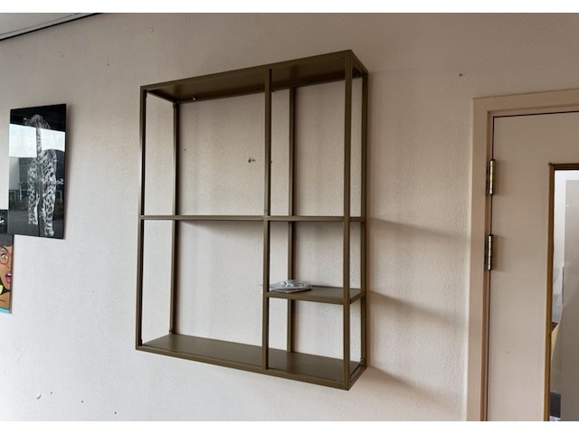 Wandrek, goudkleurig, cold roll steel - afbeelding 1 van  1