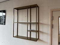 Wandrek, goudkleurig, cold roll steel - afbeelding 1 van  1