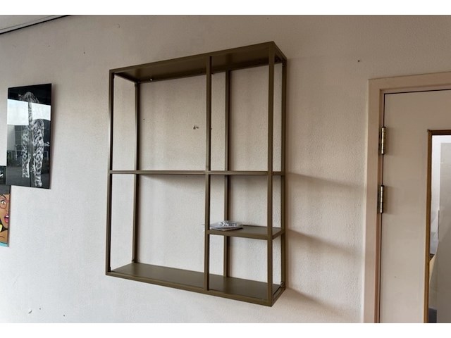 Wandrek, goudkleurig, cold roll steel - afbeelding 1 van  1