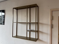 Wandrek, goudkleurig, cold roll steel - afbeelding 1 van  1
