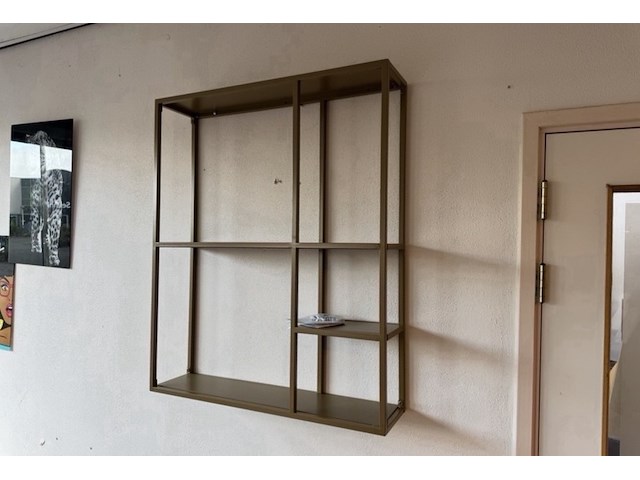 Wandrek, goudkleurig, cold roll steel - afbeelding 1 van  1