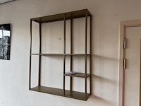 Wandrek, goudkleurig, cold roll steel - afbeelding 1 van  1