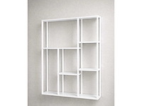 Wandrek, wit, cold roll steel - afbeelding 1 van  1