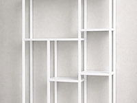 Wandrek, wit, cold roll steel - afbeelding 1 van  1