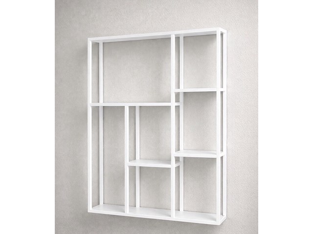 Wandrek, wit, cold roll steel - afbeelding 1 van  1