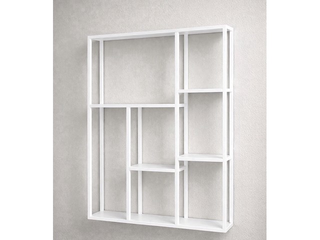 Wandrek, wit, cold roll steel - afbeelding 1 van  1