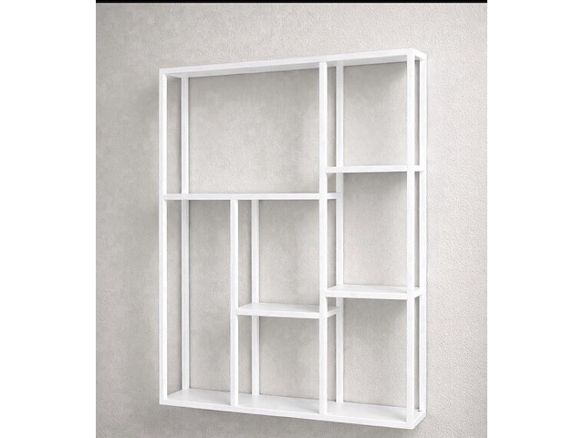 Wandrek, wit, cold roll steel - afbeelding 1 van  1