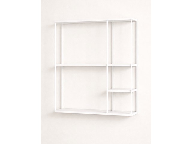 Wandrek, wit, cold roll steel - afbeelding 1 van  1